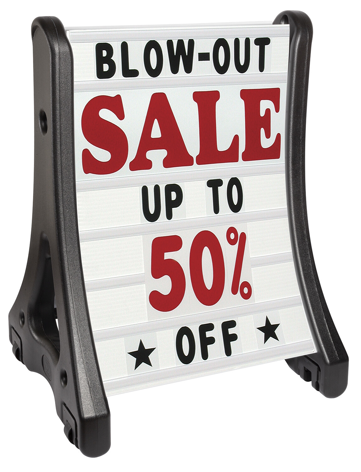 A – Frame QLA Deluxe Plus Sidewalk Sign & Changeable Message Boards QLA+DLX-MB