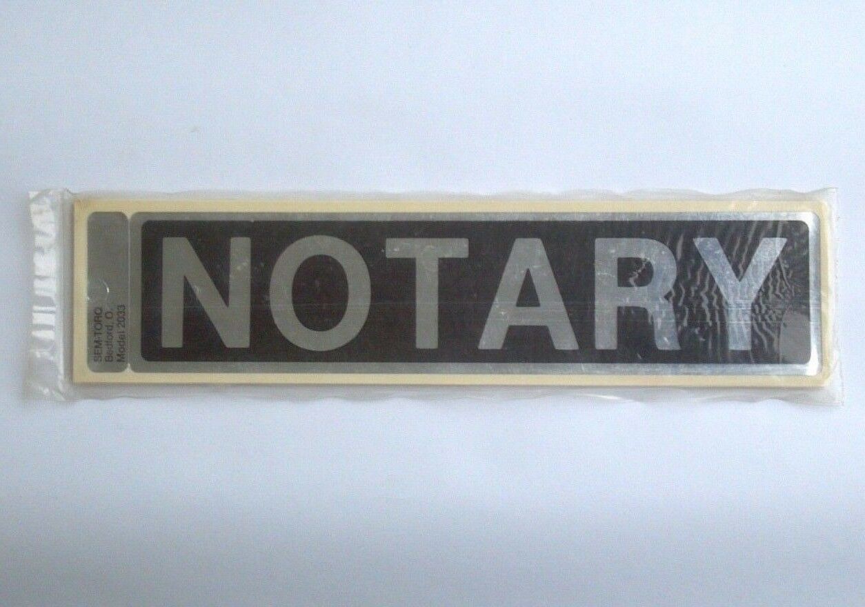 10 Pack NOTARY Decals 1-7/8″x 8″ Self Adhesive Wall Door Business Sticker