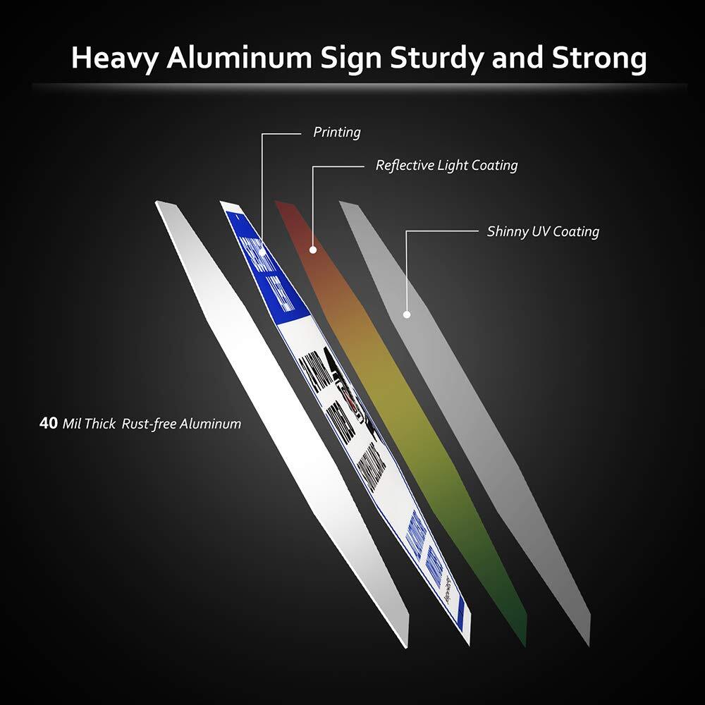 2-Pack Security Camera Sign Video Surveillance Signs Outdoor UV Printed 40 Mi…