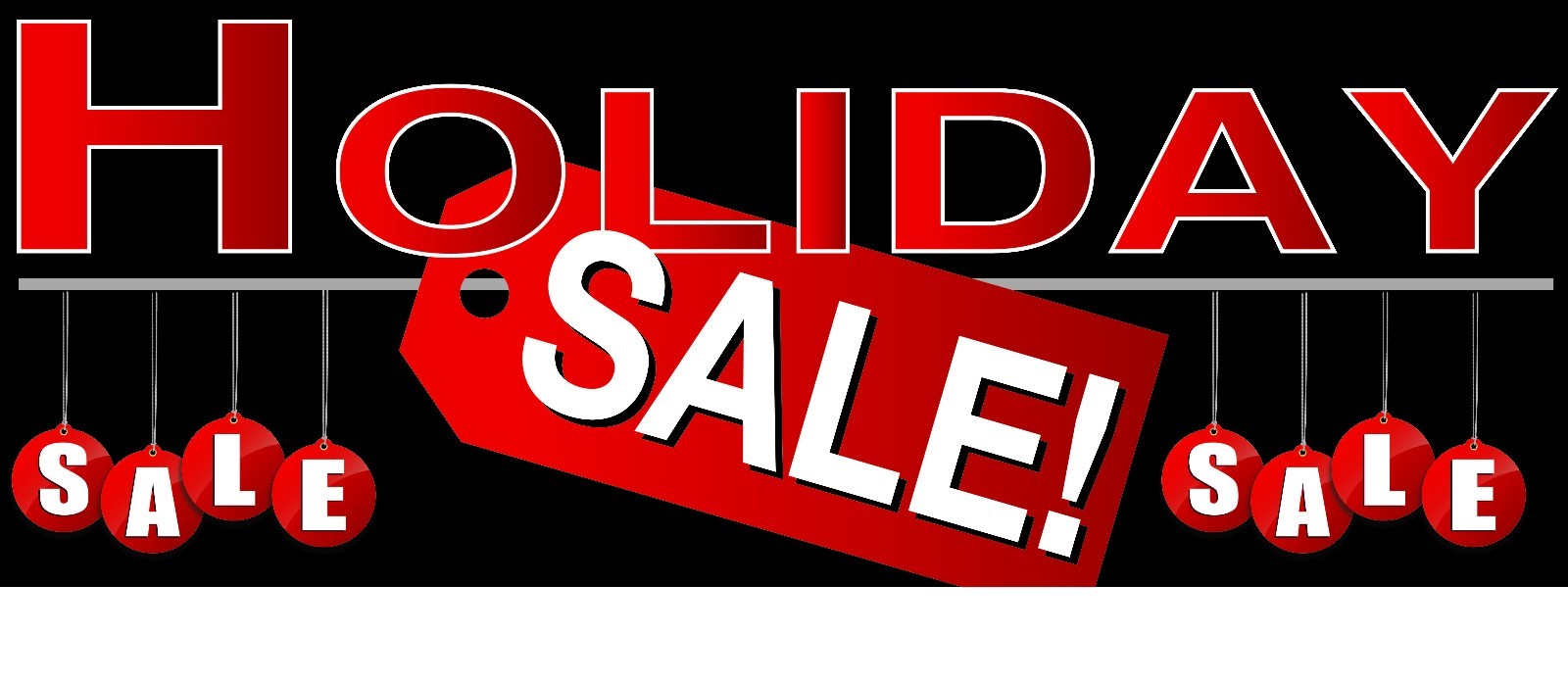 Holiday Sale Banner 36″x96″ Free Shipping & Customization, Ready to Hang!