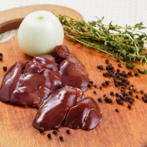 Pasture-raised chicken livers from Forester Family Farm in Shell Knob, Missouri
