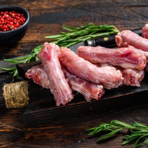 Pasture-raised chicken necks from Forester Family Farm in Shell Knob, Missouri