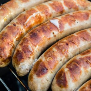 Jalapeño & Cheddar brats from Forester Family Farm