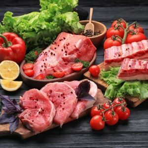 variety of cuts included in half and whole custom cut farm pork shares